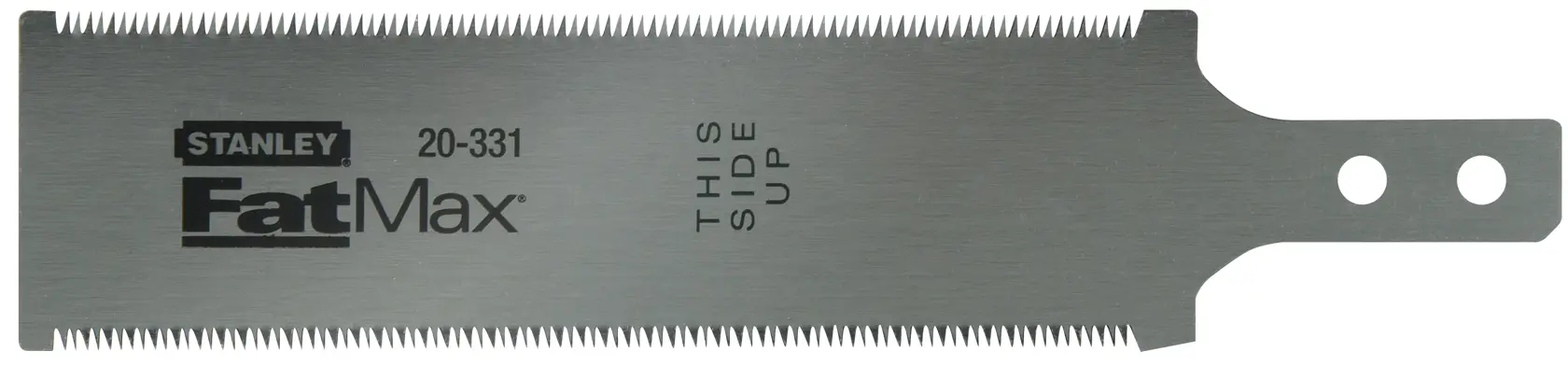 Lame de scie Stanley FatMax, réf 3-20-331, lame métallique double tranchant pour bois.