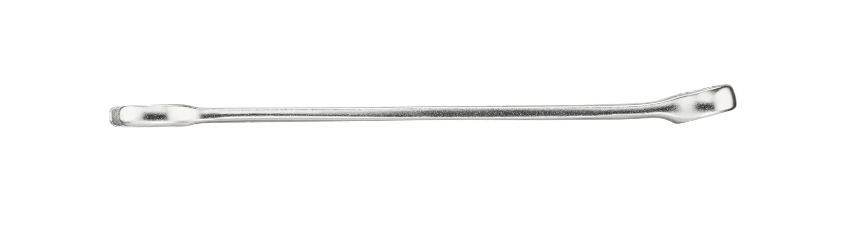 Metal pry bar tool with flat ends, shown horizontally on a white background.