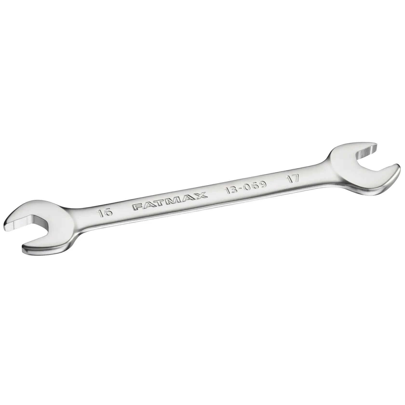Chiave doppia STANLEY FMMT13069-0 argento, angolata su sfondo bianco.