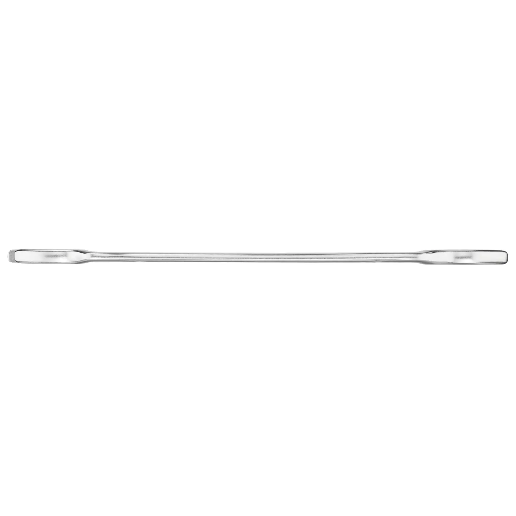 STANLEY FMMT13069-0 barra di leva piatta doppia argento, fotografia laterale su sfondo bianco.