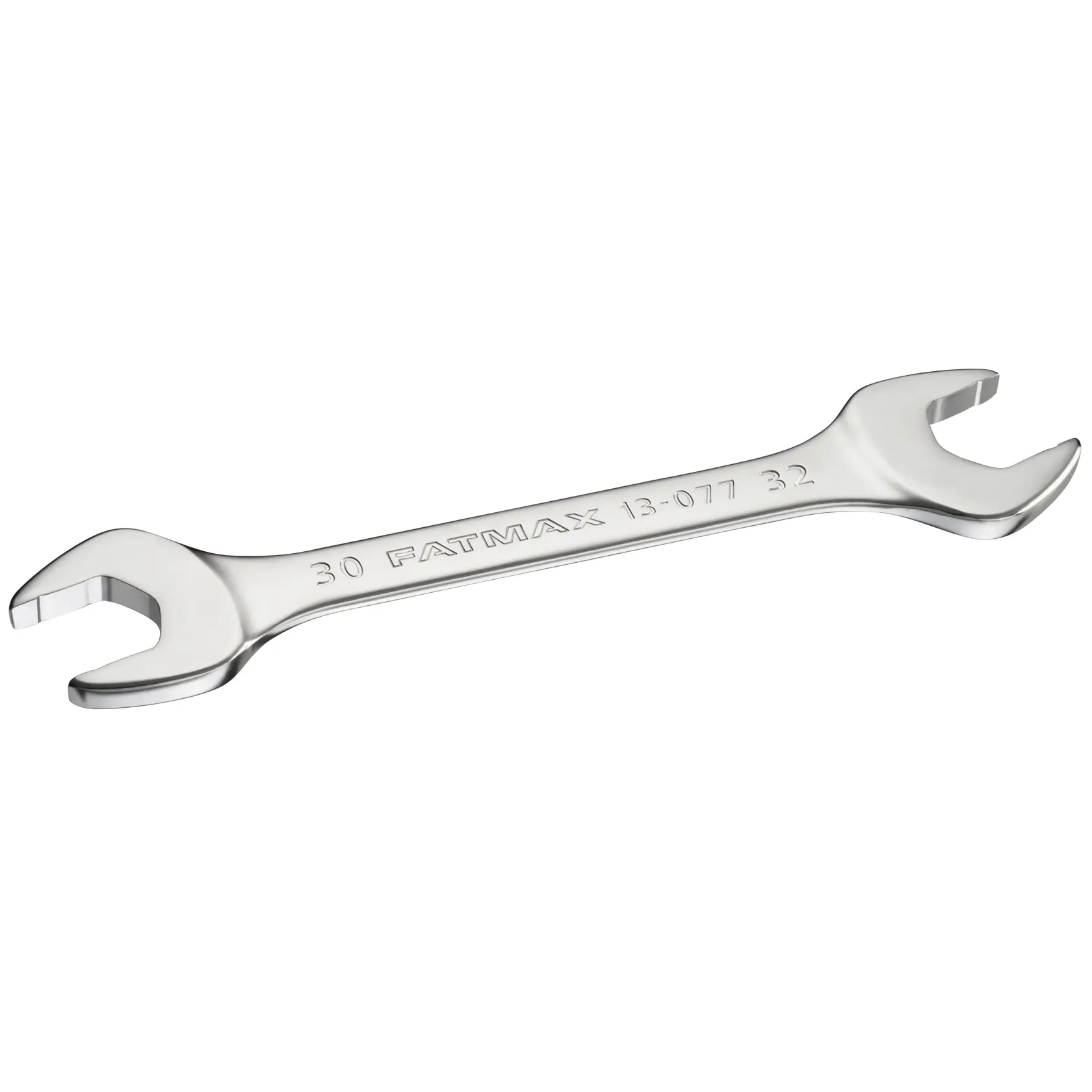 STANLEY FMMT13077-0 clé à fourche, argentée, photographie, angle sur fond blanc