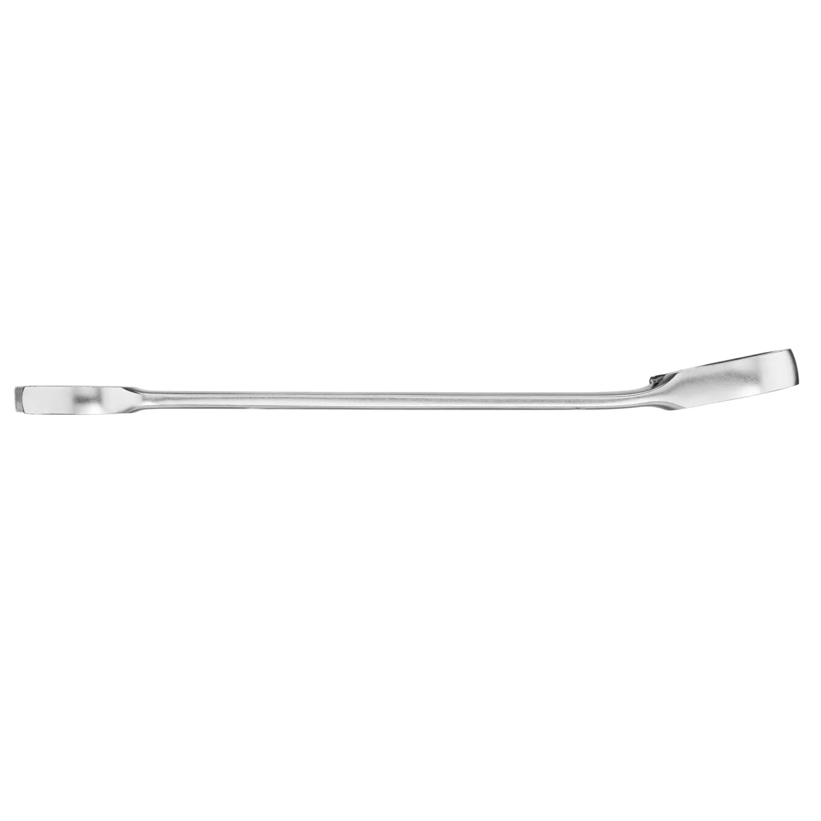 STANLEY FMMT13095-0 barra in acciaio, vista laterale, argento, utensile manuale, fotografia su sfondo bianco.