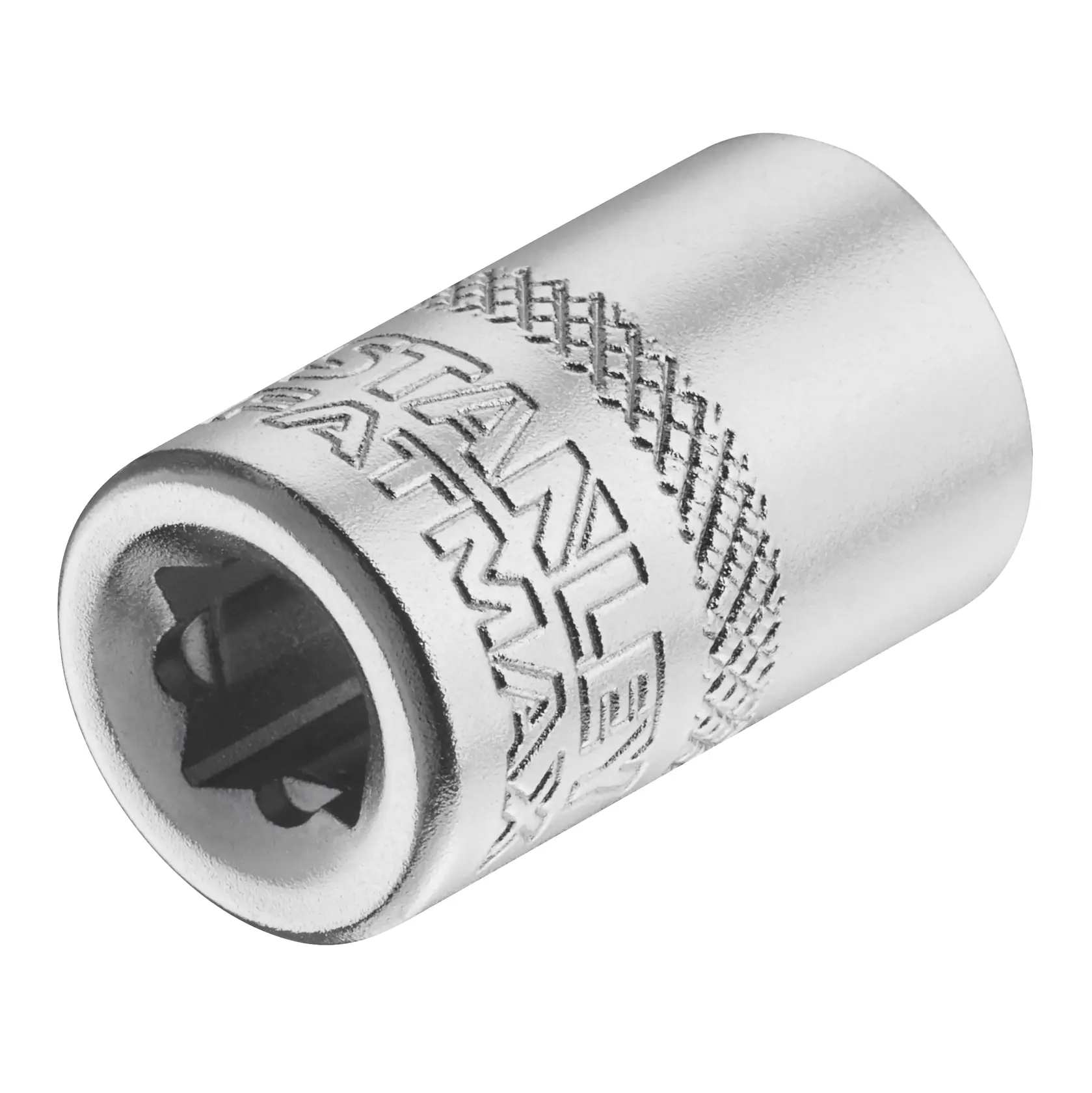 STANLEY FMMT17195-0 douille chromée, photo en gros plan sur fond blanc