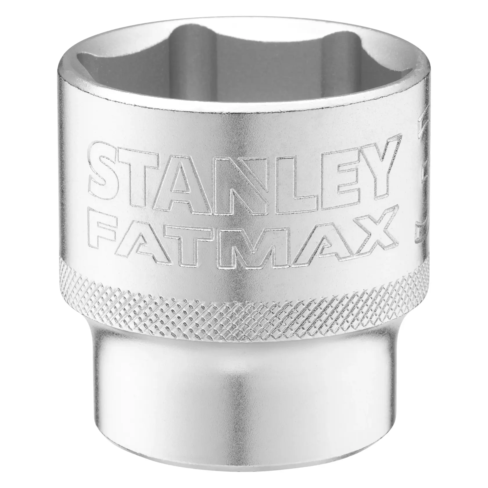STANLEY FMMT17247-0 douille argentée, vue de face, prise moletée, marque FATMAX.