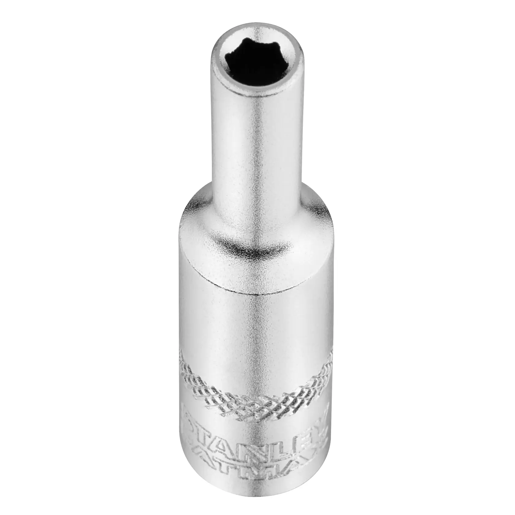 STANLEY FMMT17248-0 silver Torx socket, tool category, front angle on white background.