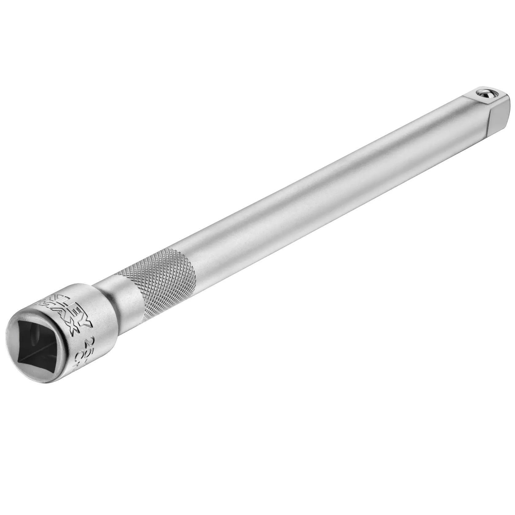 STANLEY FMMT25122-0 barra di prolunga argento per bussole, impugnatura zigrinata, foto prodotto su sfondo bianco.