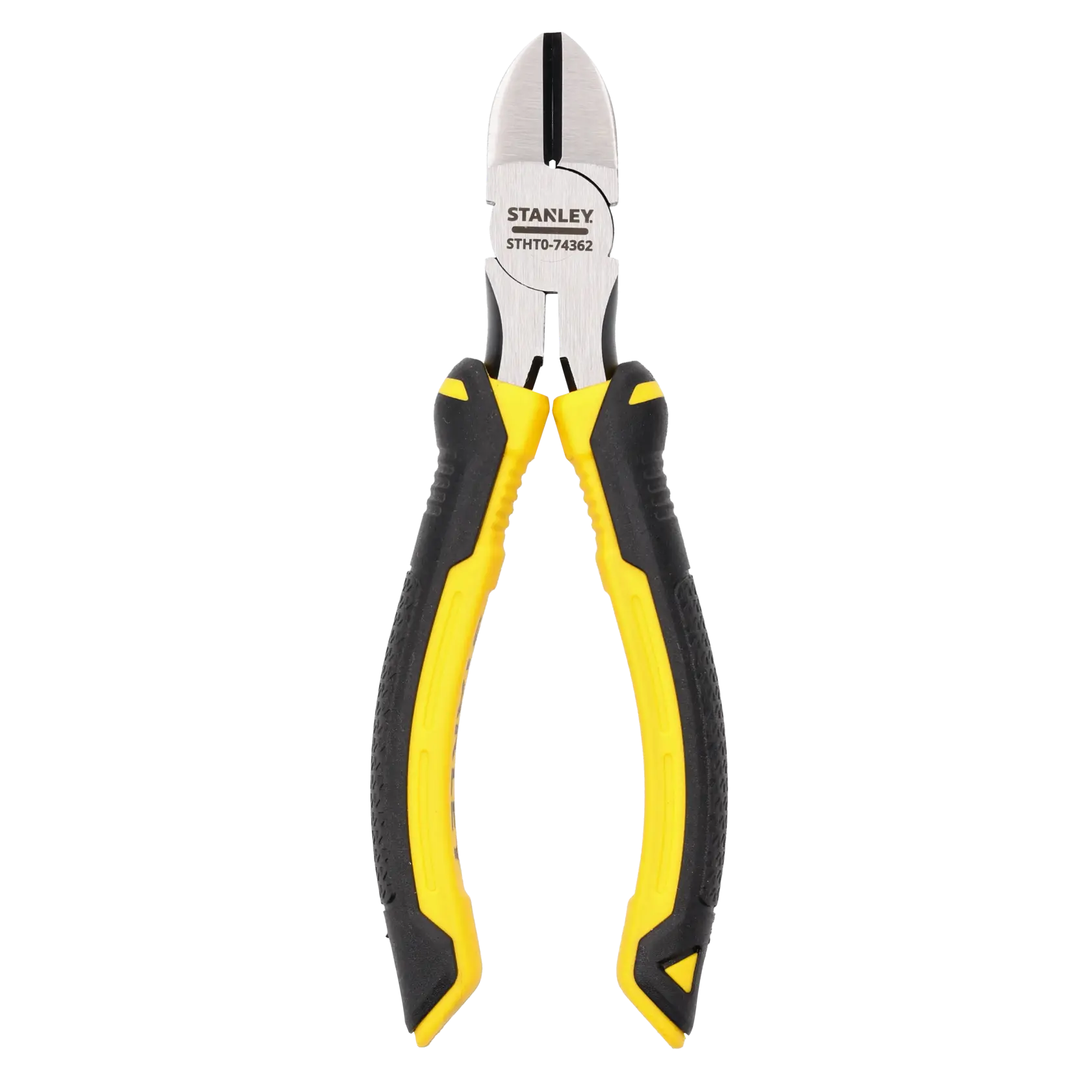 Pince coupante Stanley STHT0-74362 à poignées noires et jaunes, outil pour couper des fils.