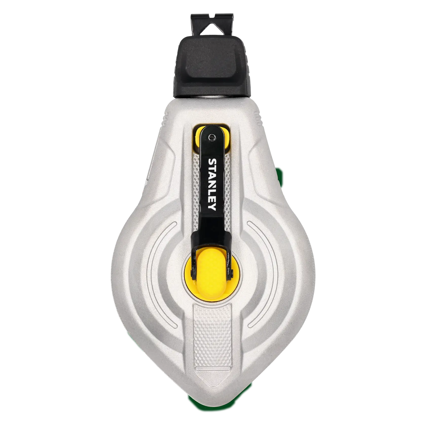 STANLEY STHT47611-0 traccialinee con manico giallo e nero, vista dall'alto su sfondo bianco.